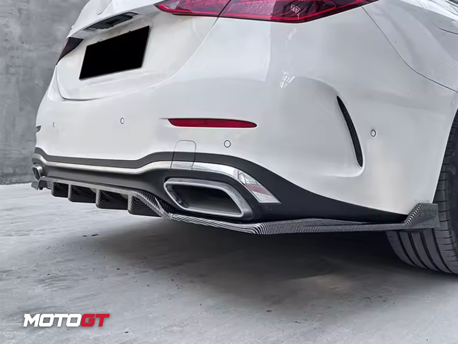 C CLASS REAR Diffuser splitter TRIM